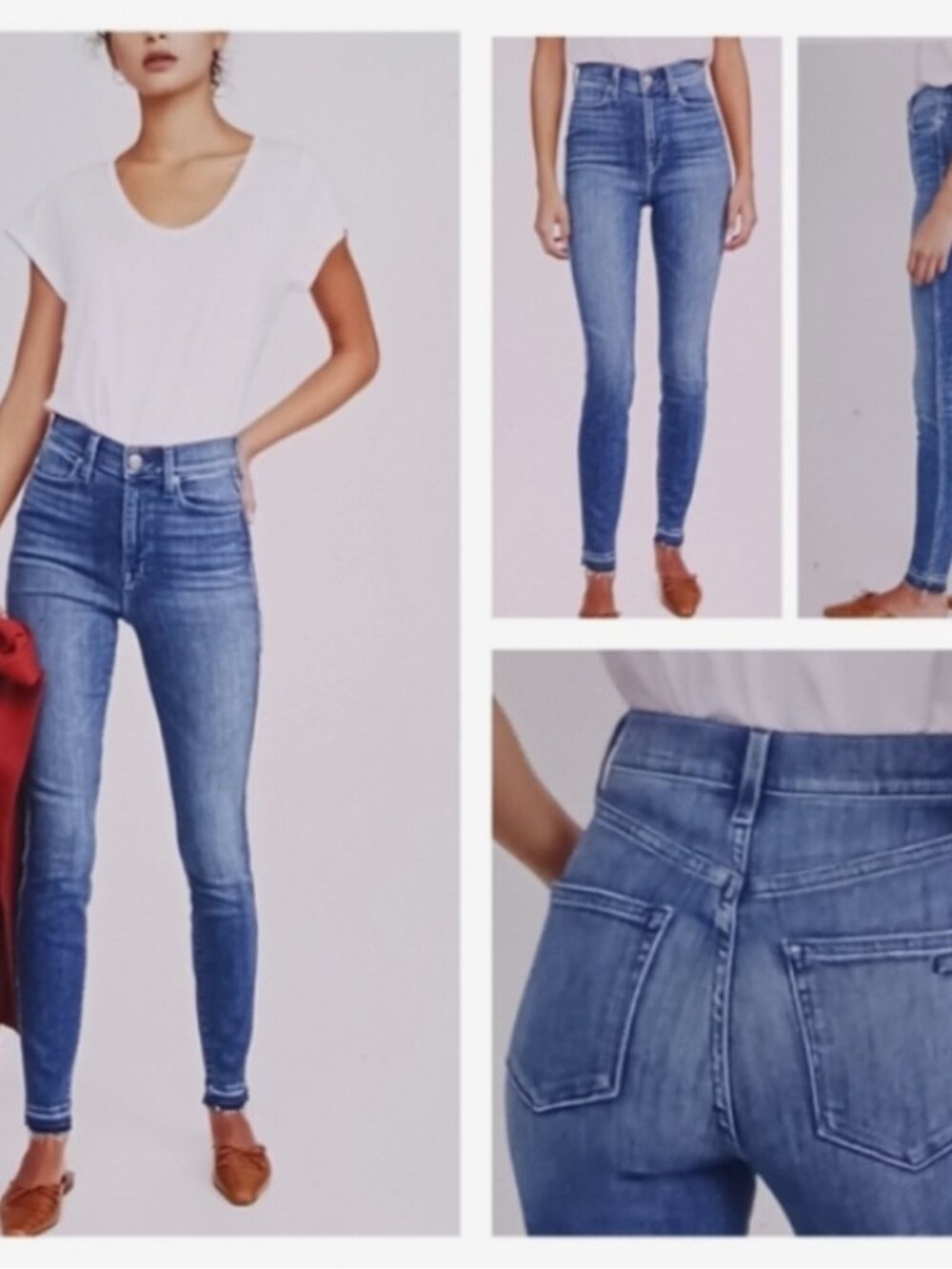 AYR The Riser High Rise Skinny Jeans  Denim Size 28 Length 28 MADE IN USA